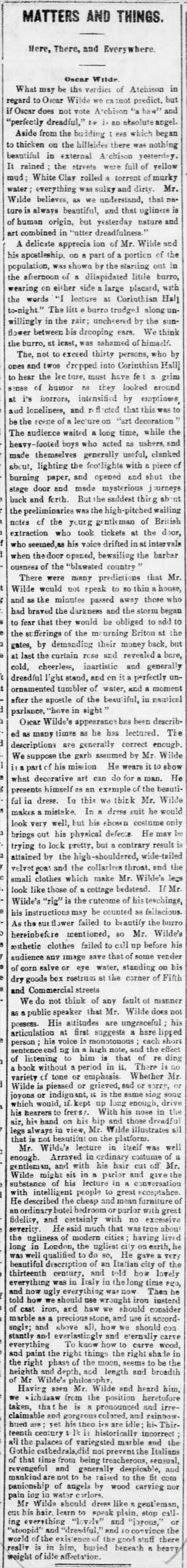 Oscar Wilde ephemera