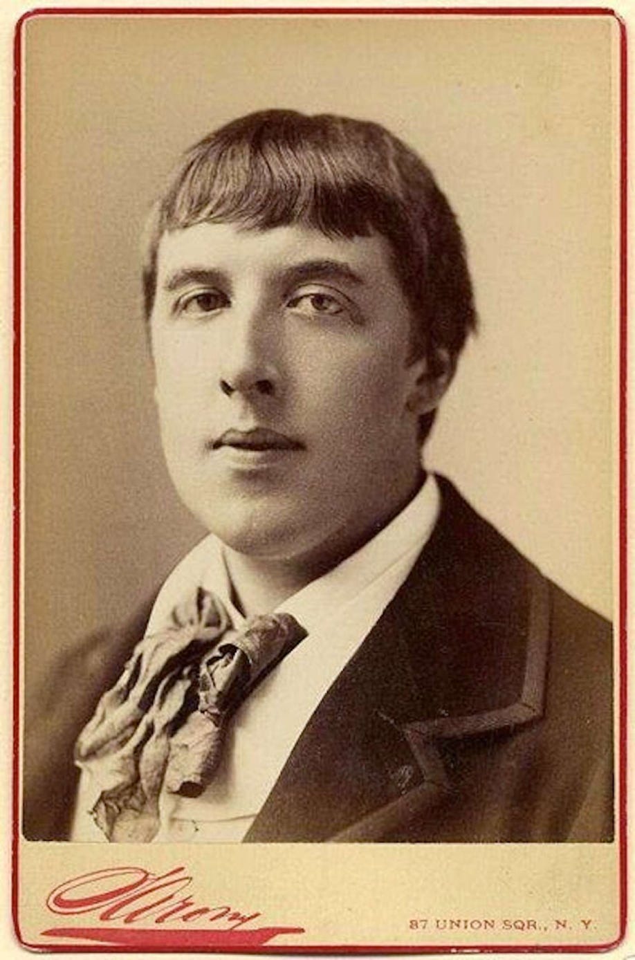 Oscar Wilde in 1883 By Napoleon Sarony