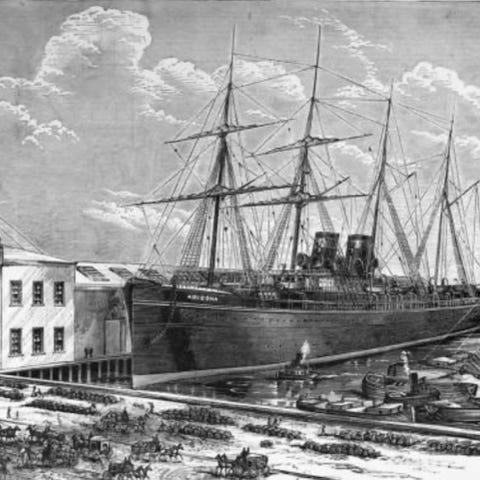 The ship that Wilde sailed on to America