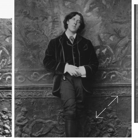 Oscar Wilde Sarony negative print