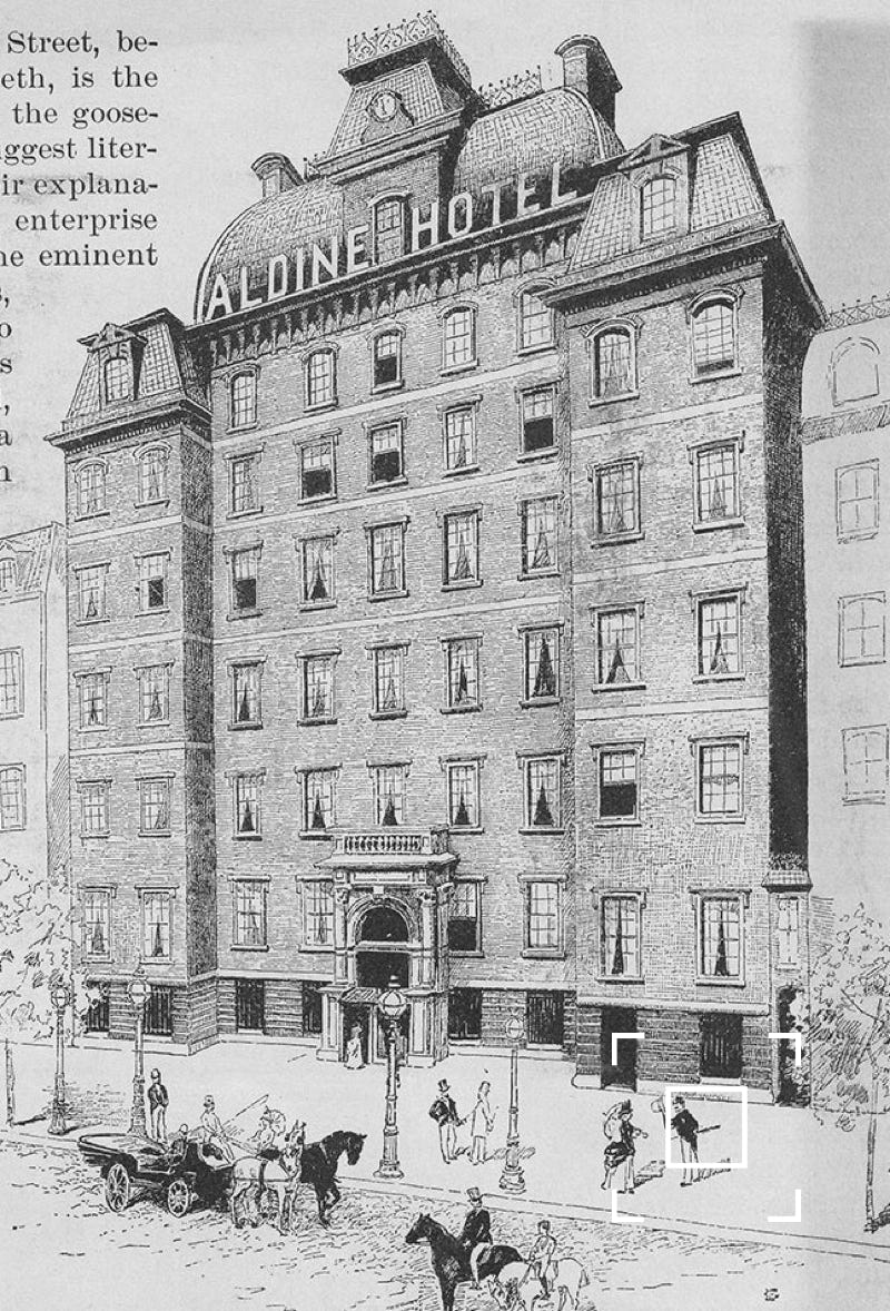 The Aldine Hotel, 1910-1922 Chestnut Street, Philadelphia, PA, Oscar Wilde  