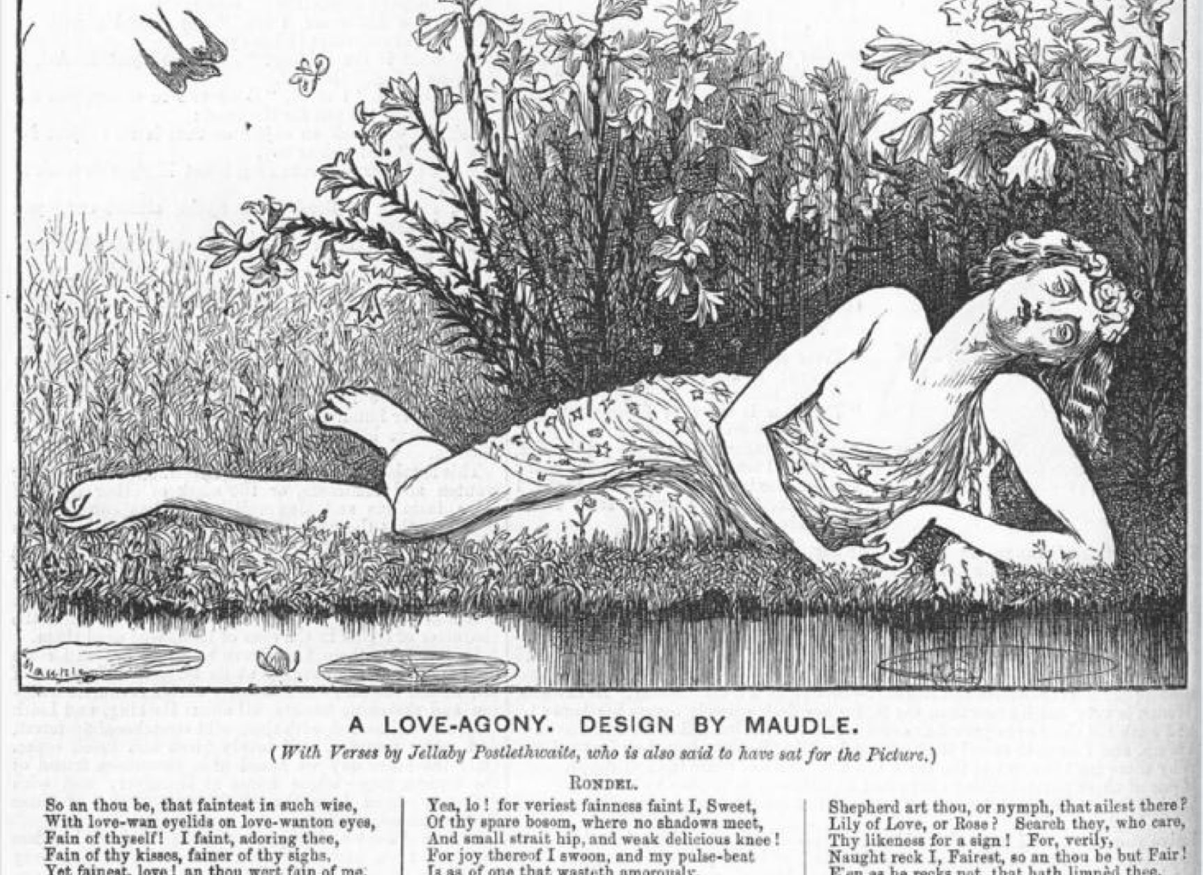 George du Maurier parody of the Aesthetic Movement 
