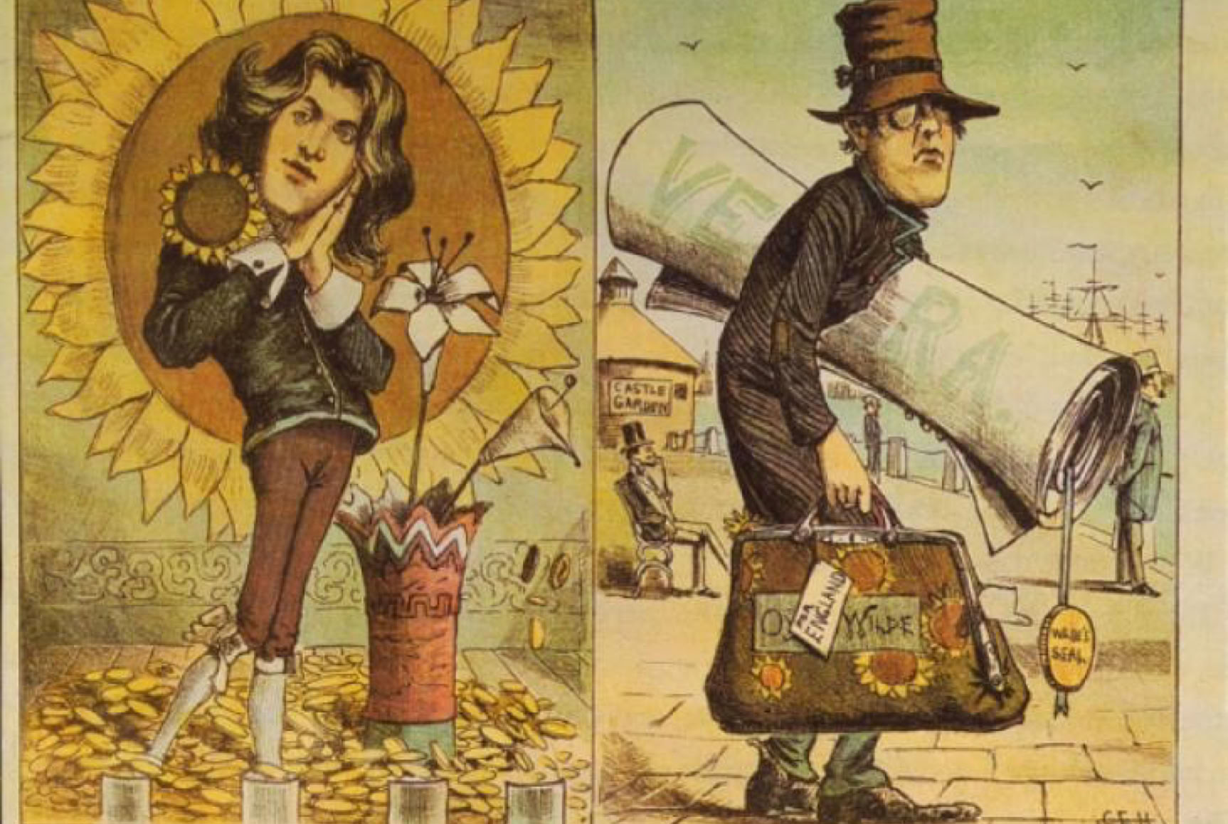 Oscar Wilde cartoon