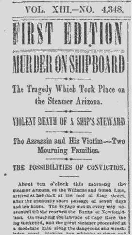 SS Arizona murder report