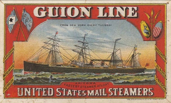 Liverpool and Great Western Steamship Company, known commonly as the Guion Line